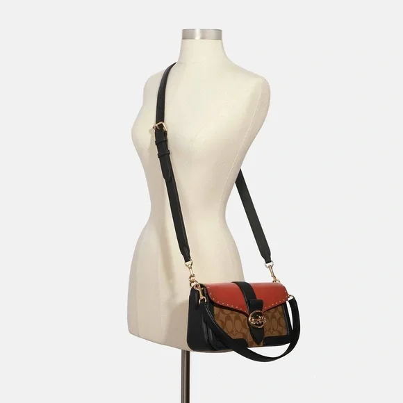 Coach Bags Coach Georgie Shoulder Bag In Colorblock Signature